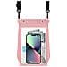 Borsa Impermeabile Per Telefono - Piccola Borsa A Tracolla Pink - Foto miniatura 1