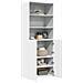 Credenza Bianca 70x42,5x185 Cm In Legno Multistrato - Foto miniatura 3