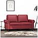 Divano A 2 Posti Rosso Vino 120 Cm In Similpelle - Foto miniatura 1