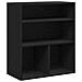 Libreria Nera 60x30x71,5 Cm In Legno Multistrato - Foto miniatura 2