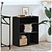 Libreria Nera 60x30x71,5 Cm In Legno Multistrato - Foto miniatura 3