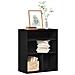Libreria Nera 60x30x71,5 Cm In Legno Multistrato - Foto miniatura 1