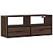 Mobile Tv Rovere Marrone 100x31x39,5 Cm In Truciolato E Metallo - Foto miniatura 2
