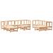 Set Salotto Da Giardino 11 Pz In Legno Massello Di Pino - Foto miniatura 2
