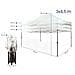 Gazebo 3x4,5 mt Pieghevole Impermeabile Da Esterno, Struttura Resistente in Acciaio, Richiudibile a Fisarmonica, Con Sacca Per il Trasporto, Copertura in Poliestere | Gazebo Pop-up Portatile Robusto - Foto miniatura 6