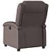 Poltrona Reclinabile Elettrica Marrone Scuro in Vera Pelle - Foto miniatura 5