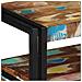 Tavolini  Multicolore 90x33x75 cm in Legno Massello Recuperato e Metallo - Foto miniatura 8