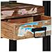 Tavolini  Multicolore 90x33x75 cm in Legno Massello Recuperato e Metallo - Foto miniatura 9
