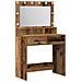 Toeletta  con luci LED in legno usato 79x41x135 cm - Foto miniatura 1