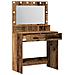 Toeletta  con luci LED in legno usato 79x41x135 cm - Foto miniatura 4