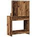 Toeletta  con luci LED in legno usato 79x41x135 cm - Foto miniatura 7