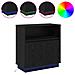 Credenza con LED Rovere nero 71 x 34.5 x 75 cm - Foto miniatura 4