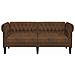 Divano Chesterfield Argille Marrone 182.5 x 74.5 x 74.5 cm - Foto miniatura 4