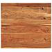 Piano Tavolo 110x80x2,5 cm Rettangolare Legno Massello Acacia - Foto miniatura 1