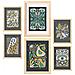 Set Di 6 Stampe Stampa Di Occhi Nella Collezione Di Stampe Decorative Estetiche Etniche Per Pareti Di Casa A3 & A4 Telaio In Legno Chiaro - Foto miniatura 1