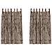 Tenda con tende 2 pcs Cappuccino 175 x 140 cm Velluto - Foto miniatura 1