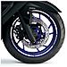 Strisce Adesive Cerchi Scooter Compatibili Con Suzuki Burgman 400 2007-2016 Bianco - Foto miniatura 2