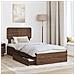 Letto con Contenitore con testiera Rovere Marrone 90 x 190 cm - Foto miniatura 3