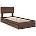 Letto con Contenitore con testiera Rovere Marrone 90 x 190 cm - Foto miniatura 4