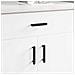 Maniglia per Armadio 2 pcs Nero 121 x 16.6 x 28.3 mm Ferro - Foto miniatura 2