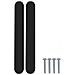 Maniglia per Armadio 2 pcs Nero 121 x 16.6 x 28.3 mm Ferro - Foto miniatura 5