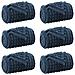 Coperte da Pile 6 pcs Blu navy 240 x 220 cm Panno - Foto miniatura 1
