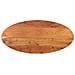 Piano Tavolo 120x50x2,5 cm Ovale in Legno Massello di Acacia - Foto miniatura 1