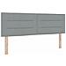 Letto a molle con materasso Grigio chiaro 140 x 200 cm Tessuto - Foto miniatura 5