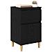 Armadio da Notte con cassetto 2 pcs Rovere Nero 40 x 35 x 70 cm - Foto miniatura 3