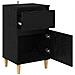 Armadio da Notte con cassetto 2 pcs Rovere Nero 40 x 35 x 70 cm - Foto miniatura 5