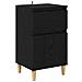 Armadio da Notte con cassetto 2 pcs Rovere Nero 40 x 35 x 70 cm - Foto miniatura 6