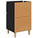 Armadio da Notte con cassetto 2 pcs Rovere Nero 40 x 35 x 70 cm - Foto miniatura 9
