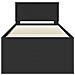 Daybed con cassetto Nero 75 x 190 cm Legno multistrato - Foto miniatura 8