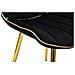 Sedia Paris Nera E Gold In Velluto Con Gambe Dorate - Set 2 Pezzi - Foto miniatura 7