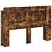 Testata del letto Rovere Fumo Legno ingegnerizzato - Foto miniatura 1