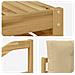 Set di divani da esterno con cuscino 7 pcs Bianco e Beige - Foto miniatura 7