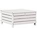 Set Salotto da Giardino 3 pz Cuscini Legno Massello Pino Bianco - Foto miniatura 5