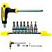 Set inserti esagonali a bussola 8 pezzi attacco 1/4'' acciaio satinato - Foto miniatura 2