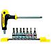 Set inserti esagonali a bussola 8 pezzi attacco 1/4'' acciaio satinato - Foto miniatura 1