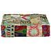 Pouf Patchwork In Cotone Fatto A Mano Quadrato 50x50x12cm Verde - Foto miniatura 1