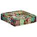 Pouf Patchwork In Cotone Fatto A Mano Quadrato 50x50x12cm Verde - Foto miniatura 3