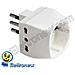 Addattatore Triplo + Schuko 10a 2+t 05751 - Foto miniatura 1