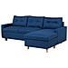 Divano Letto Ad Angolo Sinistro Con Vano Contenitore Blu Oltremare Flakk - Foto miniatura 14