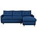 Divano Letto Ad Angolo Sinistro Con Vano Contenitore Blu Oltremare Flakk - Foto miniatura 11