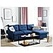 Divano Letto Ad Angolo Sinistro Con Vano Contenitore Blu Oltremare Flakk - Foto miniatura 13
