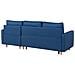 Divano Letto Ad Angolo Sinistro Con Vano Contenitore Blu Oltremare Flakk - Foto miniatura 23