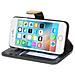 Custodia Compatibile Con Apple Iphone 6 / Iphone 6s In Nero Cachi - Coperchio Protettivo Con Funzione Stand E Tasca Per Carte Di Credito Con Design Bicolore - Foto miniatura 6