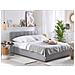 Letto Contenitore In Tessuto Grigio Chiaro 180 X 200 Cm Dreux - Foto miniatura 8