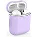 Case Cover Airpods Compatibile Con Airpods 2 1 Copertura Silicone Antiurto Airpods Caso Led Anteriore Visible Supporto Wireless Charging -lavender - Foto miniatura 1