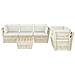 Set Divani Da Giardino Su Pallet 6 Pz Con Cuscini Legno Abete - Foto miniatura 2